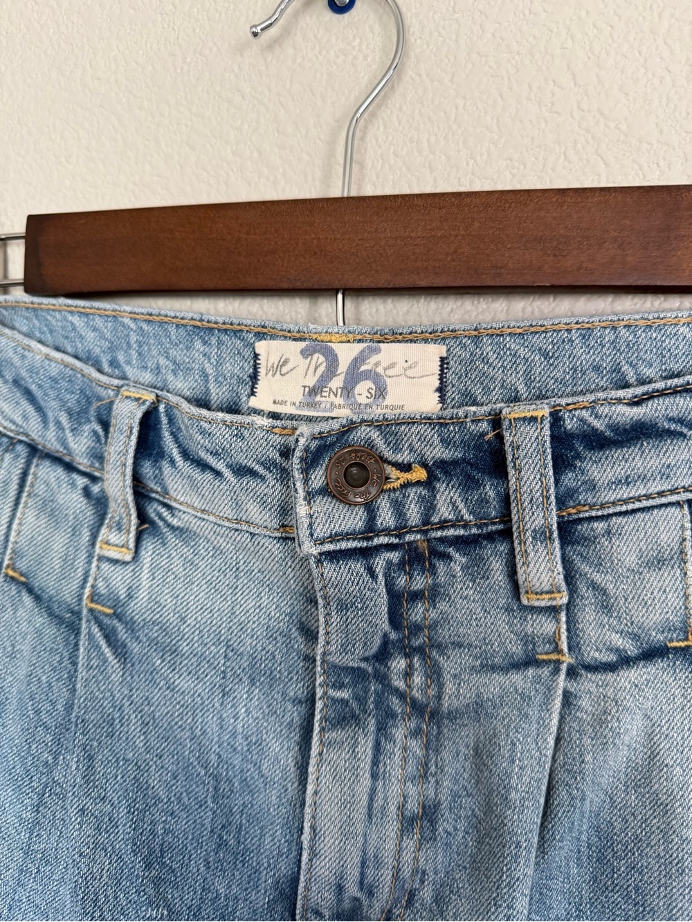 We The Free Faded Light Blue High-Rise Denim Jeans